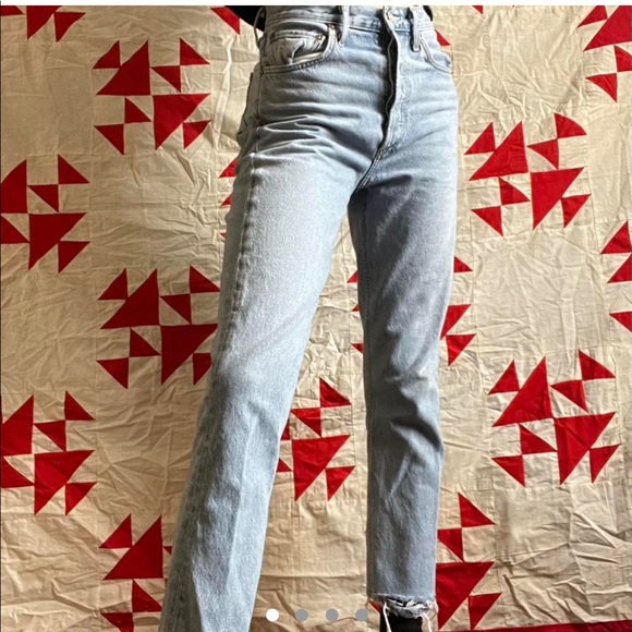 Agolde Riley jeans sz 25 - Picture 2 of 3